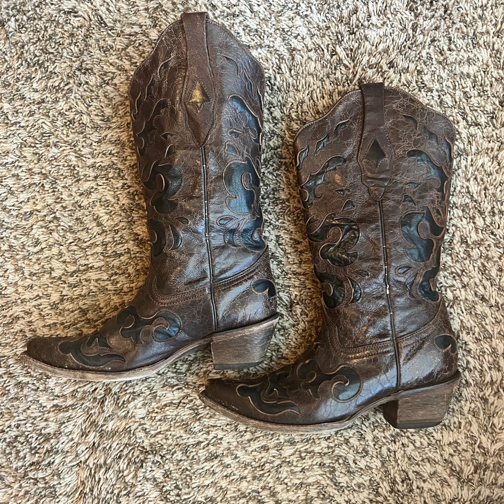 Brown Corral Brand Cowboy Boots - Picture 3 of 6